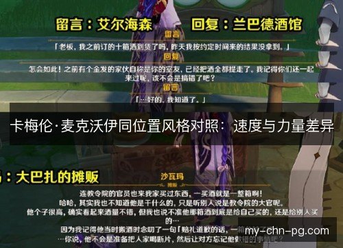 卡梅伦·麦克沃伊同位置风格对照:速度与力量差异 卡梅伦·麦克沃伊同位置风格对照:速度与力量差异